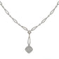 14K White Gold Diamond Pendant on 17" Chain Necklace; Effy