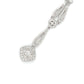 14K White Gold Diamond Pendant on 17" Chain Necklace; Effy