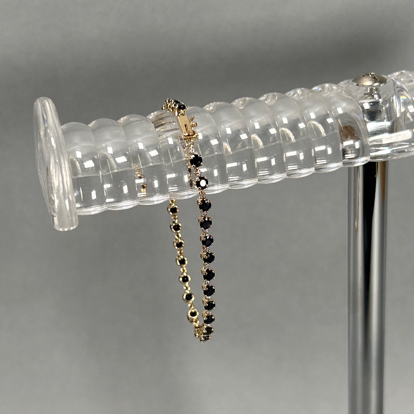 10K Yellow Gold Sapphire 7" Bracelet; 4.0DWT; 6.2g