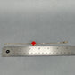 10K Yellow Gold 7" Red Clover Motif Bracelet; 1.8DWT; 2.8g