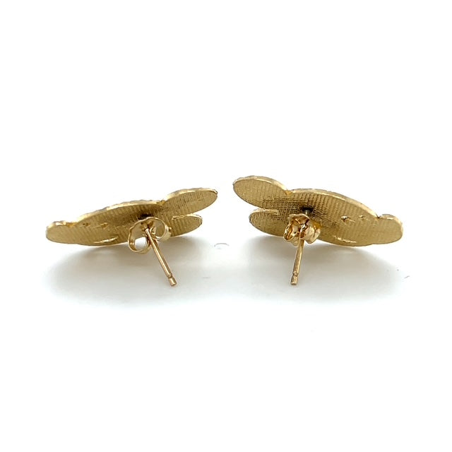 10K Yellow Gold Mickey Mouse Earrings; 1.8DWT; 2.9g