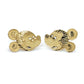 10K Yellow Gold Mickey Mouse Earrings; 1.8DWT; 2.9g