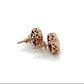 10K Rose Gold Diamond Heart Earrings; .25CTW; 2.6g
