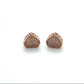 10K Rose Gold Diamond Heart Earrings; .25CTW; 2.6g