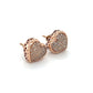 10K Rose Gold Diamond Heart Earrings; .25CTW; 2.6g
