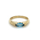 10K Yellow Gold Topaz Lady's Fashion Ring; 1.4DWT; Size 6.5