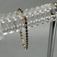 10K Yellow Gold Sapphire 7.5" Bracelet; 4.4DWT; 6.8g