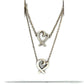 925 Sterling Silver Tiffany & Co. Paloma Picasso Heart Necklace/Bracelet Set