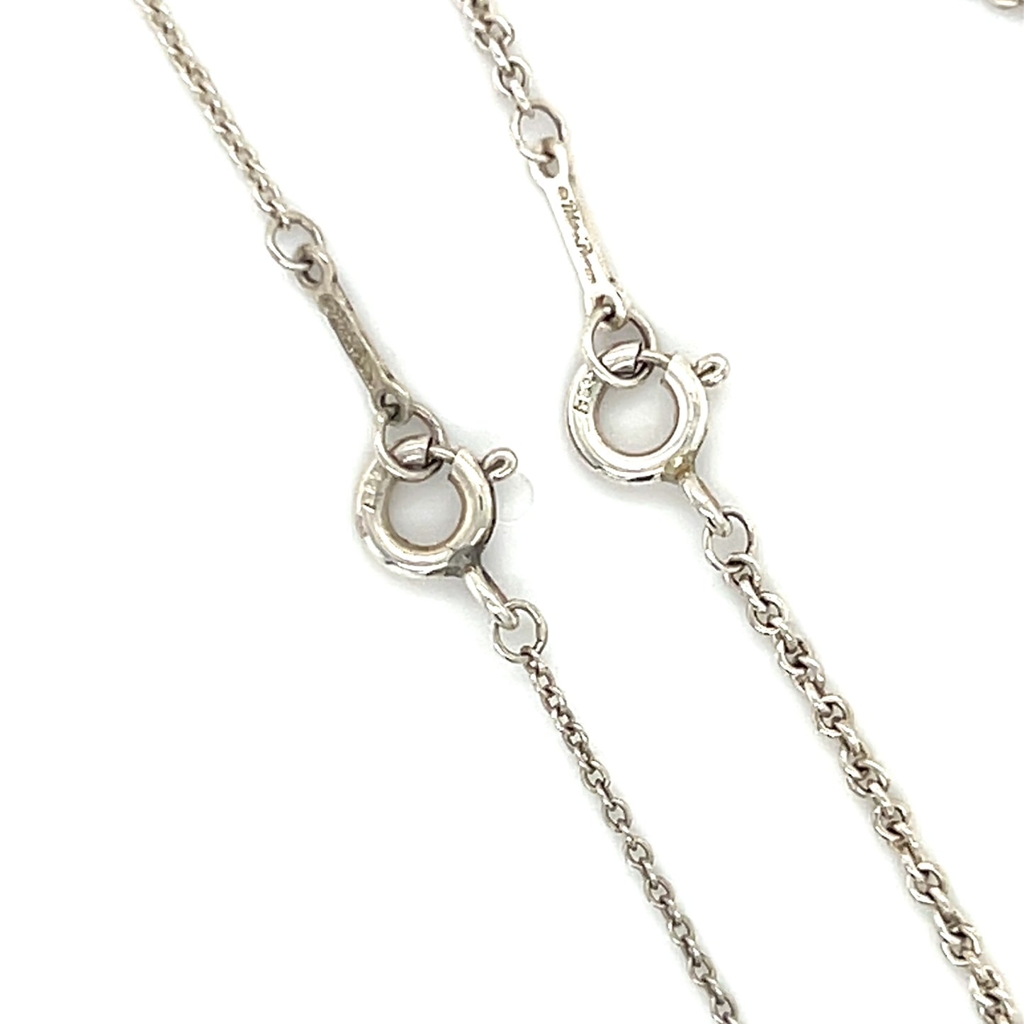 925 Sterling Silver Tiffany & Co. Paloma Picasso Heart Necklace/Bracelet Set