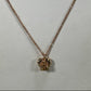18K Yellow Gold Gucci "Le Marche des Marveilles" Bee Heart Pendant on 20" Chain Necklace