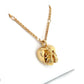 18K Yellow Gold Gucci "Le Marche des Marveilles" Bee Heart Pendant on 20" Chain Necklace