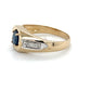 14K Yellow Gold Diamond & Sapphire Gentleman's Ring; 3.2DWT; Size 10.75