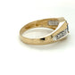 14K Yellow Gold Diamond & Sapphire Gentleman's Ring; 3.2DWT; Size 10.75
