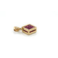14K Yellow Gold Ruby/Sapphire Pendant; 2g