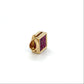14K Yellow Gold Ruby/Sapphire Pendant; 2g