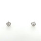 14K White Gold Diamond Stud Earrings; 0.45CTW; 0.8g