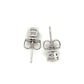 14K White Gold Diamond Stud Earrings; 0.45CTW; 0.8g