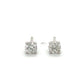 14K White Gold Diamond Stud Earrings; 0.45CTW; 0.8g