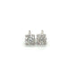 14K White Gold Diamond Stud Earrings; 0.45CTW; 0.8g