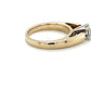 14K Yellow Gold Diamond Lady's Ring; 4.6g; Size 5