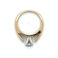 14K Yellow Gold Diamond Lady's Ring; 4.6g; Size 5