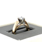 14K Yellow Gold Diamond Lady's Ring; 4.6g; Size 5