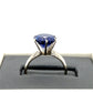 14K White Gold Amethyst Lady's Ring; 4.1g; Size 6