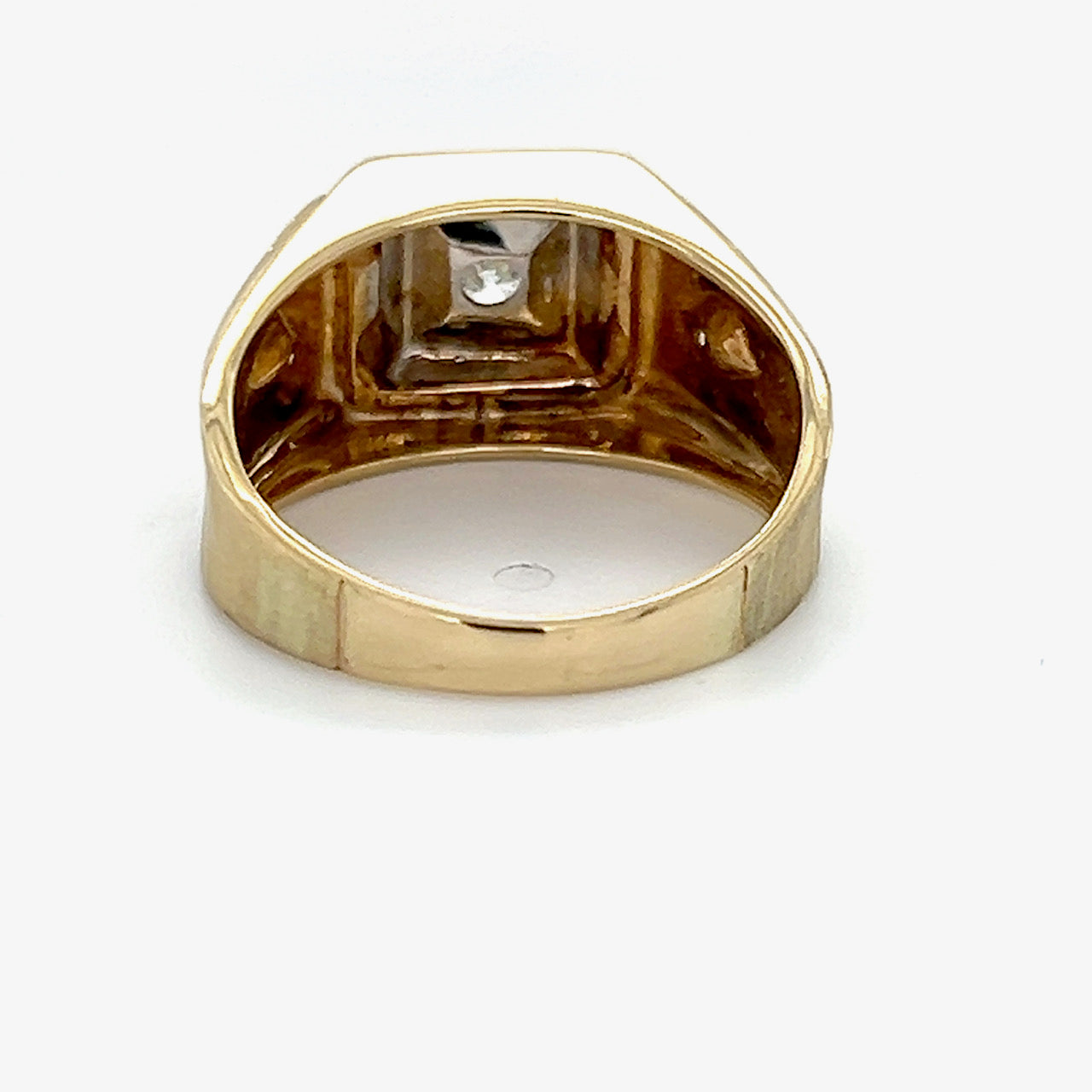 14K Yellow Gold Diamond Fashion Ring; 0.15CTW; Size 7
