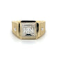 14K Yellow Gold Diamond Fashion Ring; 0.15CTW; Size 7