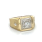 14K Yellow Gold Diamond Fashion Ring; 0.15CTW; Size 7