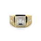 14K Yellow Gold Diamond Fashion Ring; 0.15CTW; Size 7