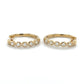 14K Yellow Gold Diamond Hoop Earrings; 0.33CTW; 3.3g