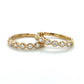 14K Yellow Gold Diamond Hoop Earrings; 0.33CTW; 3.3g