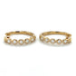 14K Yellow Gold Diamond Hoop Earrings; 0.33CTW; 3.3g