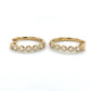 14K Yellow Gold Diamond Hoop Earrings; 0.33CTW; 3.3g