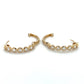 14K Yellow Gold Diamond Hoop Earrings; 0.33CTW; 3.3g
