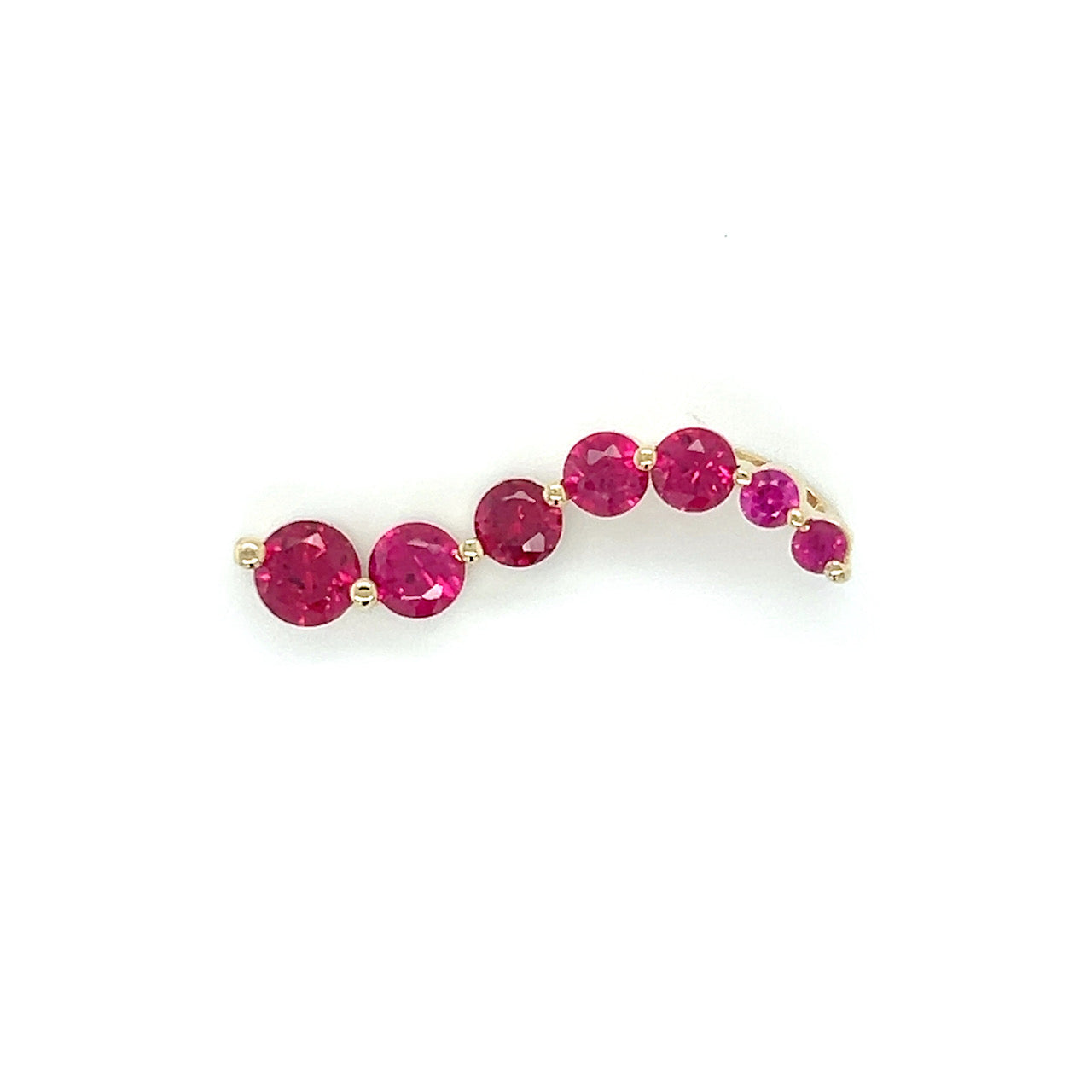 14K Yellow Gold Ruby Pendant; 1.8DWT; 2.7g