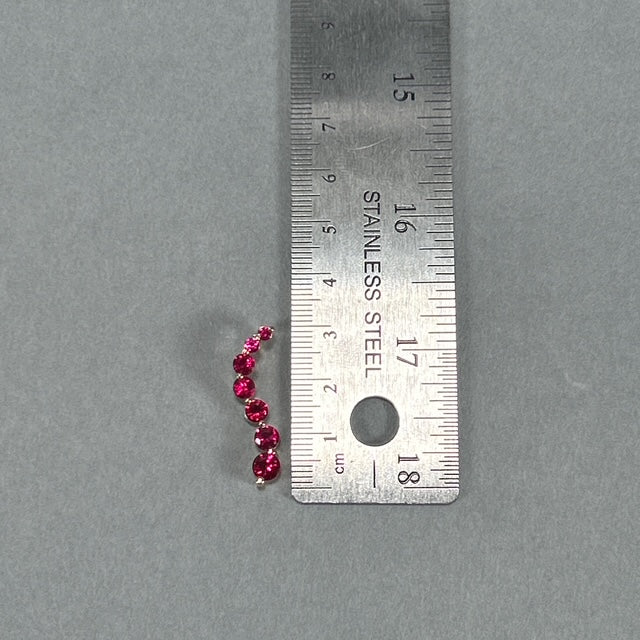 14K Yellow Gold Ruby Pendant; 1.8DWT; 2.7g