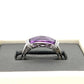 14K White Gold Diamond & Amethyst Lady's Ring; 0.10CTW; Size 7