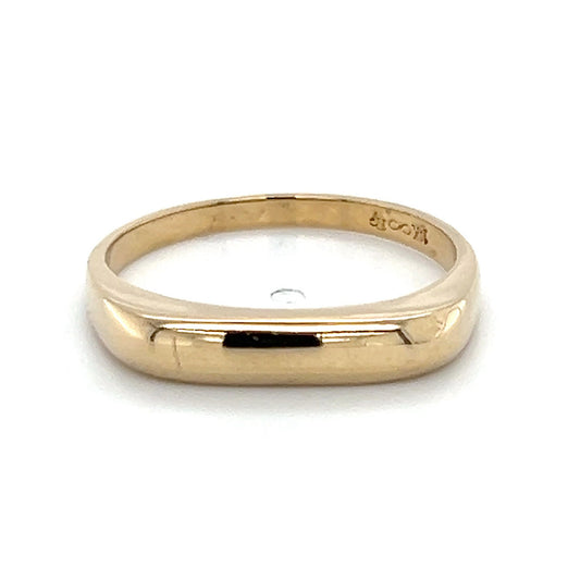 14K Yellow Gold Lady's Ring; 3.4g; Size 9
