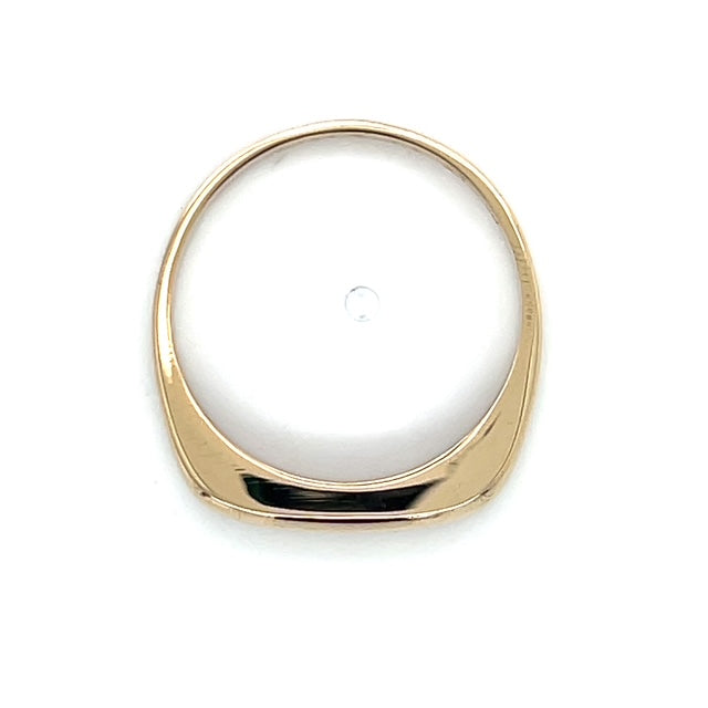 14K Yellow Gold Lady's Ring; 3.4g; Size 9