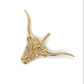 10K Yellow Gold Diamond Longhorn Bull Pendant; .02CTW; 2.3DWT; 3.6g