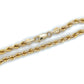 10K Yellow Gold 30" Rope Chain; 10.2g