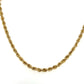 10K Yellow Gold 30" Rope Chain; 10.2g