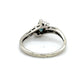 10K White Gold Diamond & Sapphire Lady's Ring; 0.5CTW; 2.5g; Size 9