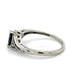 10K White Gold Diamond & Sapphire Lady's Ring; 0.5CTW; 2.5g; Size 9