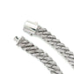 10K White Gold Diamond 8" Cuban Bracelet; 16DWT; 2.0CTW