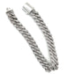 10K White Gold Diamond 8" Cuban Bracelet; 16DWT; 2.0CTW