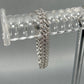 10K White Gold Diamond 8" Cuban Bracelet; 16DWT; 2.0CTW