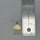 10K Yellow Gold Basketball Hoop Pendant; 1.1DWT; 1.8g